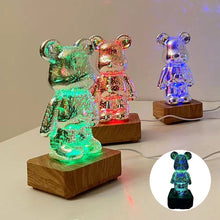 Load image into Gallery viewer, 3D Fireworks Bear Lights