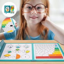 Load image into Gallery viewer, Montessori Educational Book Fraction Graph For Children