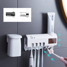 Load image into Gallery viewer, Smart UV Sterilizing Toothbrush Holder