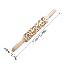 Load image into Gallery viewer, Carved beech wood rolling pin