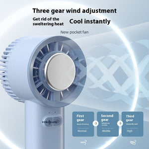 2024 Summer Gadget Handheld Turbo Jet Fan Mini Portable Ice Cold Fan