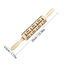 Load image into Gallery viewer, Carved beech wood rolling pin