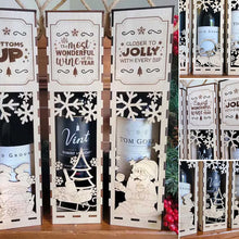 Load image into Gallery viewer, Christmas Funny Wooden Wine Box