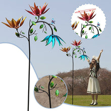 Load image into Gallery viewer, Beautiful Summer Multi Colored Flowers Wind Spinner