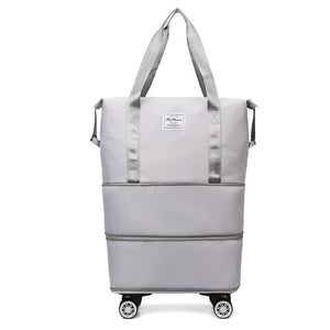 Travel bag with universal wheels