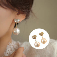 Load image into Gallery viewer, Heart Pearl Earrings