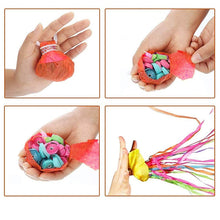 Load image into Gallery viewer, Colorful Hand Throw Confetti Streamers