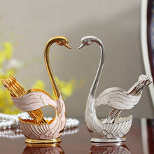 Load image into Gallery viewer, Home Decoration Swan Dessert Spoon/Fork Tableware Set