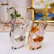 Load image into Gallery viewer, Home Decoration Swan Dessert Spoon/Fork Tableware Set