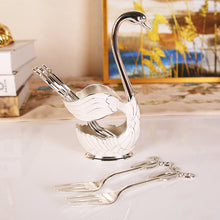 Load image into Gallery viewer, Home Decoration Swan Dessert Spoon/Fork Tableware Set