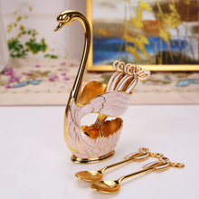Load image into Gallery viewer, Home Decoration Swan Dessert Spoon/Fork Tableware Set