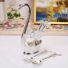 Load image into Gallery viewer, Home Decoration Swan Dessert Spoon/Fork Tableware Set