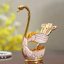 Load image into Gallery viewer, Home Decoration Swan Dessert Spoon/Fork Tableware Set