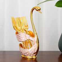 Load image into Gallery viewer, Home Decoration Swan Dessert Spoon/Fork Tableware Set