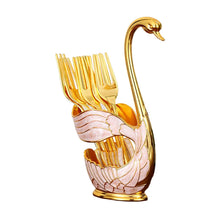 Load image into Gallery viewer, Home Decoration Swan Dessert Spoon/Fork Tableware Set