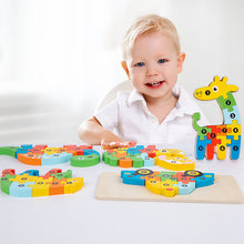 Load image into Gallery viewer, Children's Educational 3D Wooden Puzzle