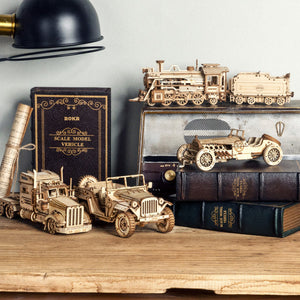 🧩🧩Super Wooden Mechanical Model Puzzle Set🚂🔥