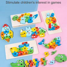 Load image into Gallery viewer, Children's Educational 3D Wooden Puzzle
