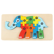 Load image into Gallery viewer, Children's Educational 3D Wooden Puzzle