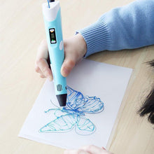 Load image into Gallery viewer, 3D Printing Pen for Kids and Adults with 5m Filament(random colour &amp; Biodegradable material)