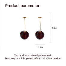Load image into Gallery viewer, Cute 3D Cherry Earrings