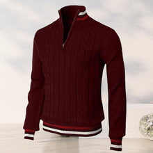 Load image into Gallery viewer, Color Block Turtleneck With Zip Closure