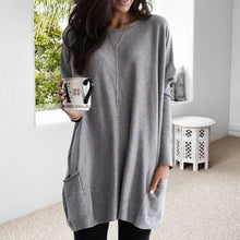 Load image into Gallery viewer, Long Sleeve Casual Pocket T-Shirt
