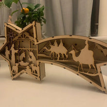 Load image into Gallery viewer, LED Wooden Poinsettia Lights