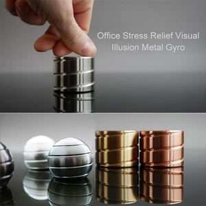 Office Stress Relief Visual Illusion Metal Gyro