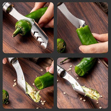 Load image into Gallery viewer, Stainless Steel Chili Corer Peppers Seed Remover