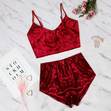 Load image into Gallery viewer, Sexy Velvet V-Neck Lingerie