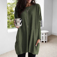 Load image into Gallery viewer, Long Sleeve Casual Pocket T-Shirt