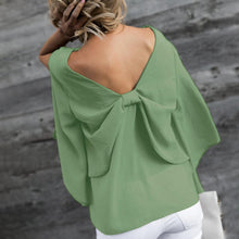 Load image into Gallery viewer, V-Neck Bowknot Blouses