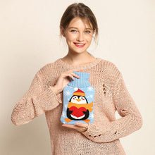 Load image into Gallery viewer, Rubber Hot Water Bottle with Knit Cover