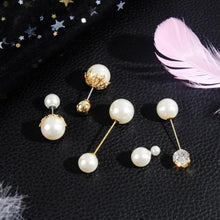 Load image into Gallery viewer, Women Vintage Pins Double Head Simulation Pearl Big Brooches, 5PCs