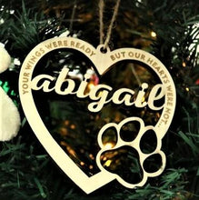 Load image into Gallery viewer, SANK®PERSONALIZED DOG/CAT PAW CHRISTMAS ORNAMENT