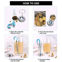 Load image into Gallery viewer, Umbrella Stainless Steel Tea Infuser