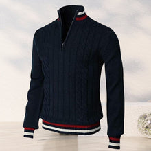 Load image into Gallery viewer, Color Block Turtleneck With Zip Closure