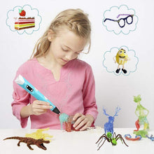 Load image into Gallery viewer, 3D Printing Pen for Kids and Adults with 5m Filament(random colour &amp; Biodegradable material)