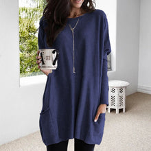Load image into Gallery viewer, Long Sleeve Casual Pocket T-Shirt