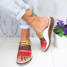 Load image into Gallery viewer, Modern Multi-color Stitching Slippers