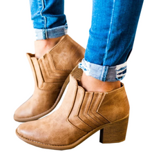 Load image into Gallery viewer, Women Zapatos Mujer Retro Leather Winter Boots