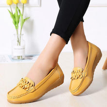 Load image into Gallery viewer, Women Solid Color Bowknot Casual Loafers