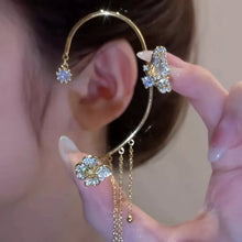 Load image into Gallery viewer, Butterfly Tassel Style Zircon Earrings