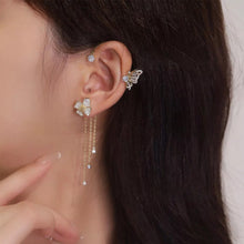 Load image into Gallery viewer, Butterfly Tassel Style Zircon Earrings