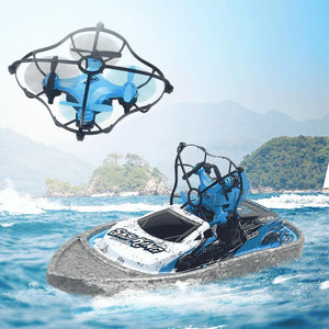 Four Axis Sea, Land And Air 3-In-1 Remote Control Ship