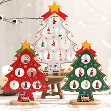 Load image into Gallery viewer, DIY Wooden Mini Christmas Tree Set