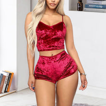 Load image into Gallery viewer, Sexy Velvet V-Neck Lingerie