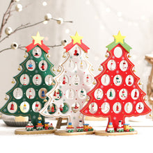 Load image into Gallery viewer, DIY Wooden Mini Christmas Tree Set
