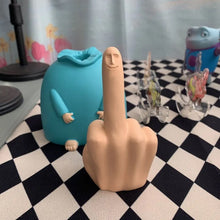 Load image into Gallery viewer, Little Blue Middle Finger Ornament